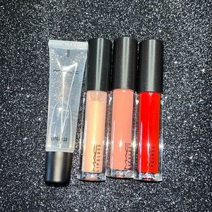 ‼️AUTHENTIC‼️ MAC Lipglass LOT! (Includes 4 glasses)